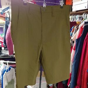 Dickies Men's Olive Flat Front Shorts